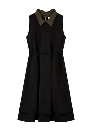 TOMBOY collared belted dress - Black