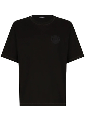 Dolce & Gabbana embroidered logo t-shirt - Black