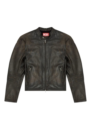 Diesel L-Carver leather jacket - Brown