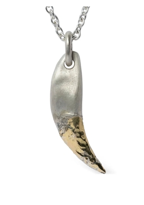 Parts of Four 18K yellow gold and sterling silver Leopard Tooth Necklace Ghost