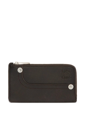 LOEWE zip coin cardholder - Brown