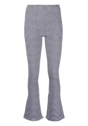 Isa Boulder Tent mid-rise flared trousers - Black