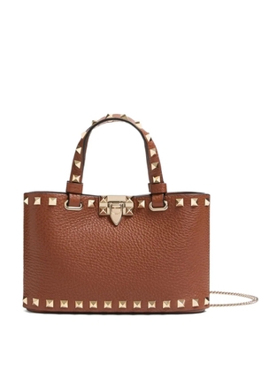 Valentino Garavani mini Rockstud embellished tote bag - Brown