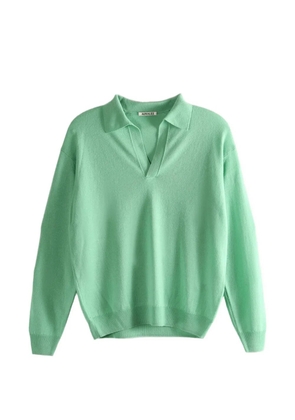 Auralee V-neck sweater - Green