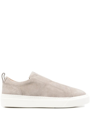Kiton slip-on suede sneakers - Neutrals