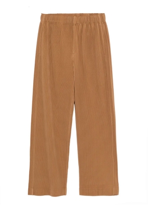 Homme Plissé Issey Miyake plissé straight-leg trousers - Brown