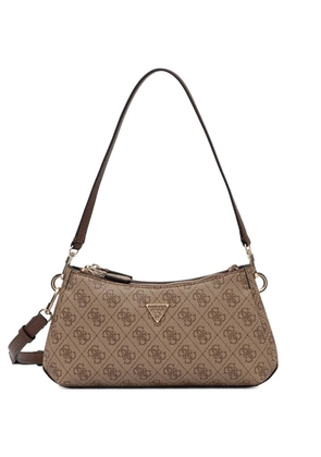 GUESS USA Noelle monogram-print shoulder bag - Brown