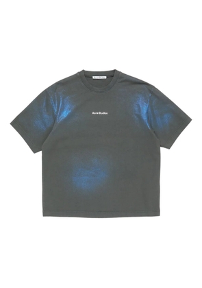 Acne Studios logo organic-cotton T-shirt - Blue