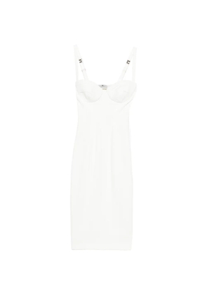 Elisabetta Franchi straps midi dress - White