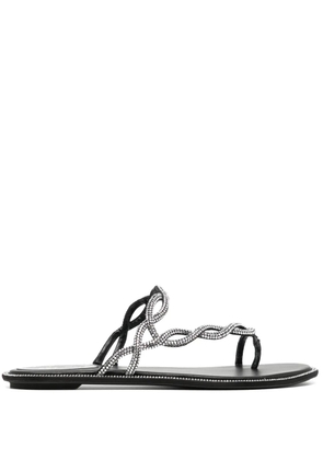 René Caovilla Braid sandals - Black