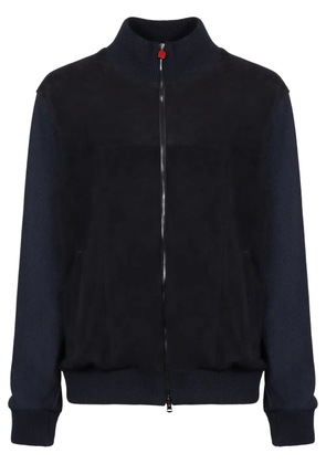 Kiton high-neck cardigan - Blue