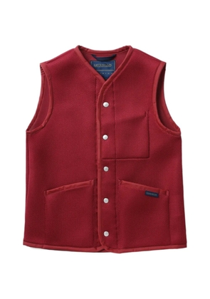 Comme Des Garçons Girl patch-pocket buttoned vest - Red