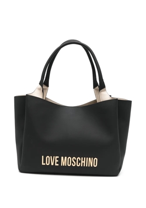 Love Moschino logo-detail tote bag - Black