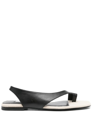TOTEME leather sandals - Black
