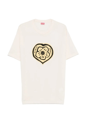 Kenzo flower graphic T-shirt - Neutrals