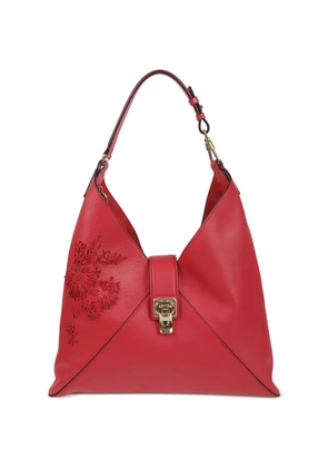 Ermanno Scervino floral appliqued shoulder bag - Red