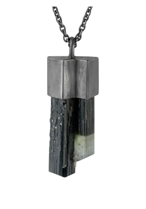Parts of Four oxidised talisman necklace - Black