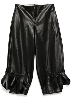 Comme Des Garçons leather trousers - Black