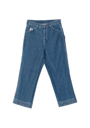 BODE embroidered trousers - Blue