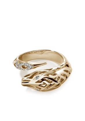 John Hardy 14kt yellow gold Naga ring