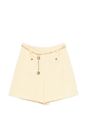 Maje chain-detail mini shorts - Yellow