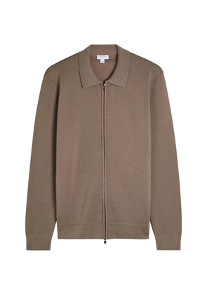 Sunspel zip-collared jacket - Neutrals