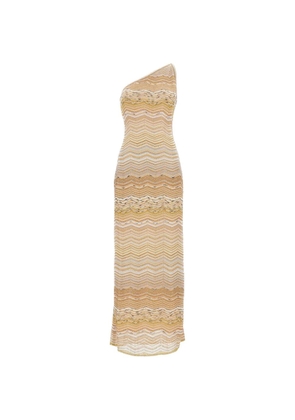 Missoni one-shoulder maxi dress - Neutrals