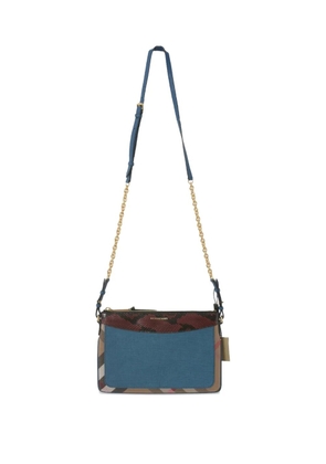 Burberry Pre-Owned canvas clutch bag - Blue