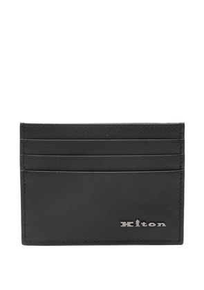 Kiton leather cardholder - Black