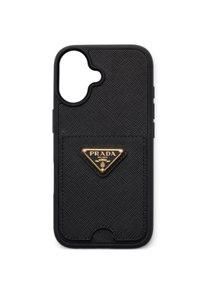 Prada Saffiano leather case for iPhone 17 - Black