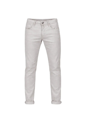 Incotex logo-patch trousers - Neutrals