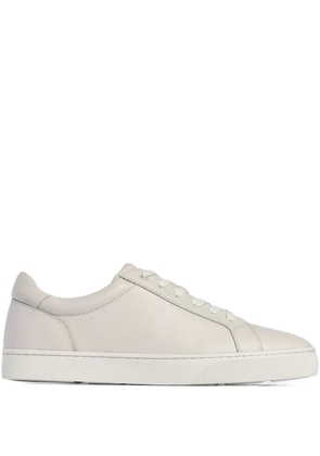 12 STOREEZ lace-up leather sneakers - Neutrals