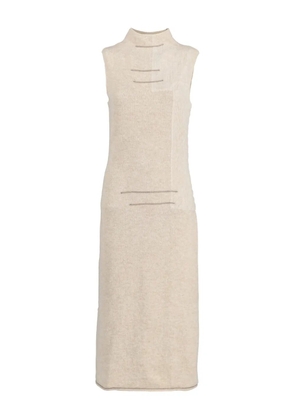 Voyage Et Cie Pre-owned high-neck patchwork dress - Neutrals