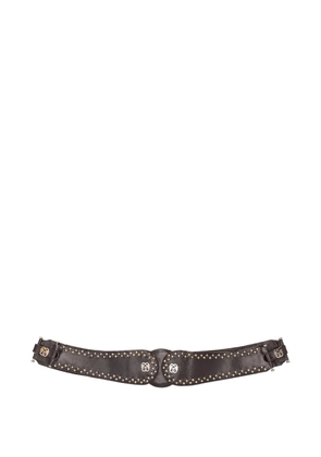 Pirovano Vintage Pre-Owned stud-embellished belt - Brown