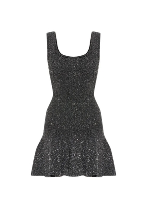 LoveShackFancy Sarajane scoop-neck mini dress - Black