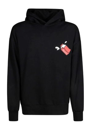 INBETWEENERS cartoon-print cotton hoodie - Black