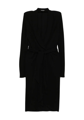 TOM FORD long-sleeves wrap dress - Black