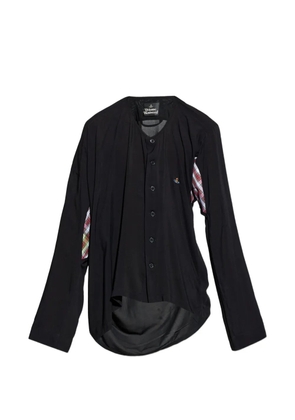 Vivienne Westwood Drunken Grandad button tartan shirt - Black