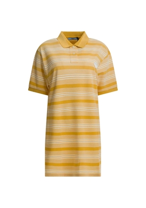 Prada short-sleeve striped mini dress - Yellow