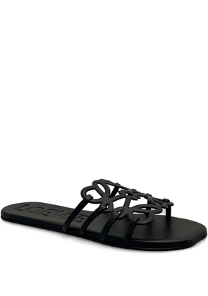 LOEWE petal anagram sandal - Black