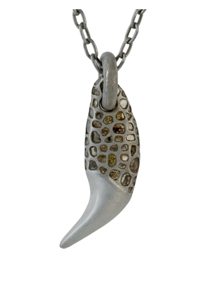 Parts of Four Bear Tooth pavé necklace ghost - Silver