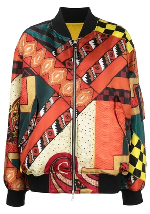ETRO patchwork reversible bomber jacket - Orange