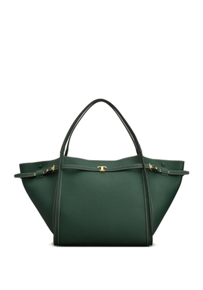 Tod's medium T Timeless gold-tone buckle tote bag - Green