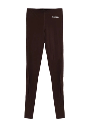 JIL SANDER+ logo-embellished leggings - Brown