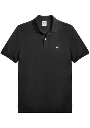 Brooks Brothers logo-embroidered polo shirt - Black