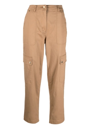 Michael Michael Kors tapered organic cotton cargo trousers - Neutrals