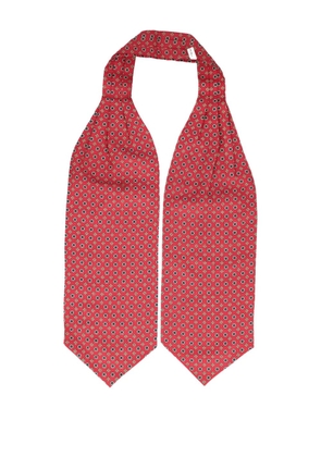 Vintage patterned silk scarf - Red