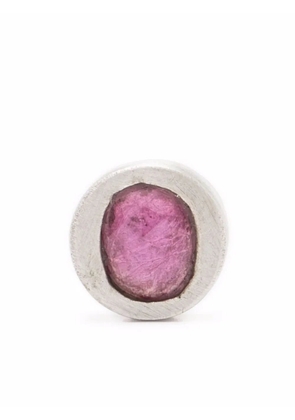 Parts of Four ruby stud earring - Grey