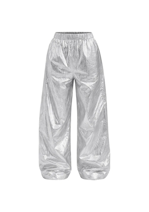 Tibi Winslow metallic trousers - Silver