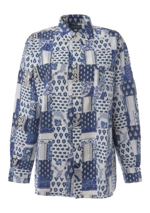 Souleiado patchwork pocket shirt - White